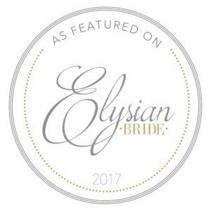 As featured on elysian bride 2017.