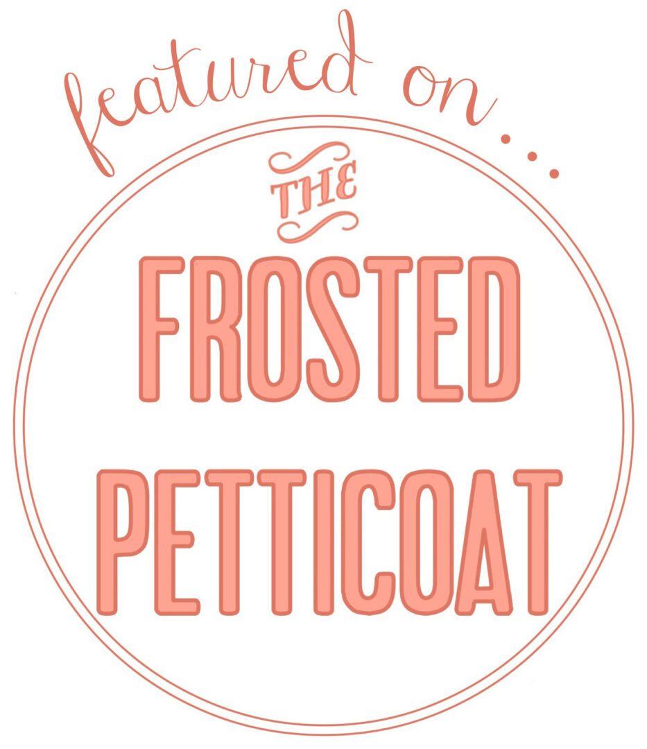 Featured on the frosted peticoat.