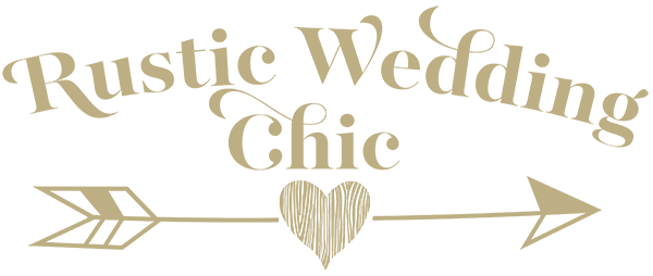 Rustic wedding chic logo.