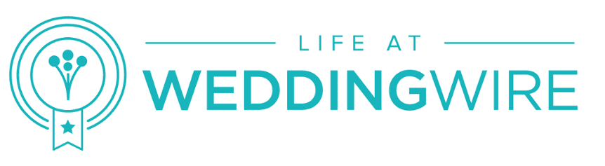 Life at weddingwire logo.